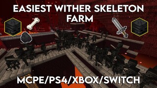 EASIEST WITHER SKELETON FARM in Minecraft Bedrock 1.19 MCPE/XBOX/Ps4/Switch
