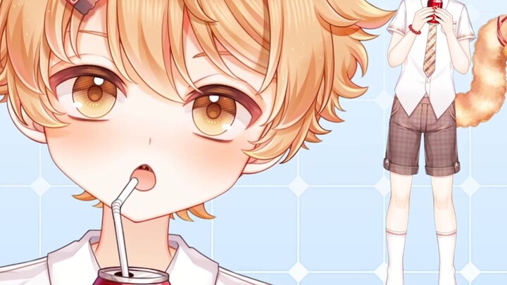 [การแสดงโมเดลแบบ live2d] เด็กชายตัวเล็กที่สวมใส่ได้ถือโค้กถูกปล้น