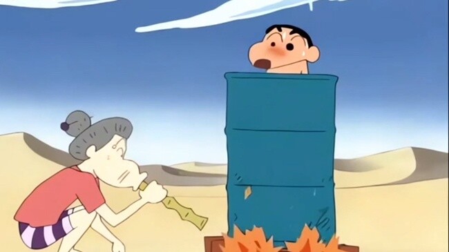 [Spesial Crayon Shin-chan] Shin-chan, cobalah yang terbaik untuk mengalahkan hawa dingin🤒