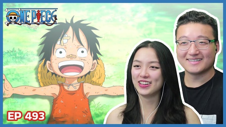 LUFFY'S BACKSTORY! | One Piece Episode 493 Couples Reaction & Discussion