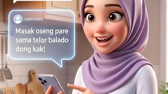 oseng pare sama telor balado enak banget !