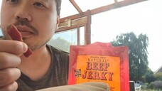 ASMR EATING SOUNDS - Trader Joe's Beef Jerky Teriyaki