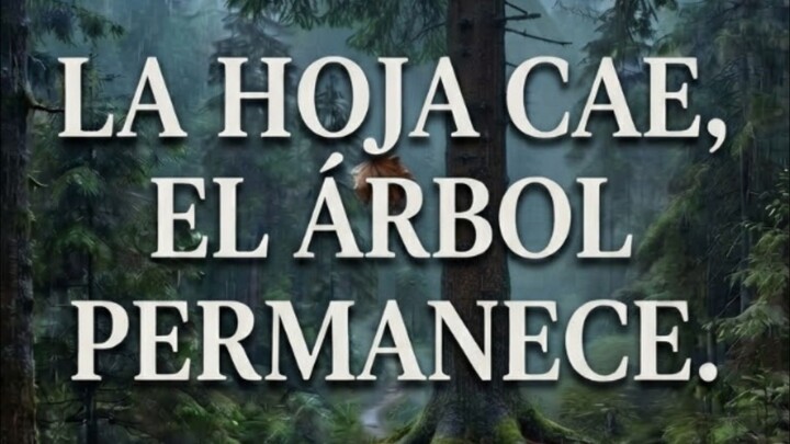 LA HOJA CAE, EL ÁRBOL PERMANECE. #PalabraEterna #Dios #ArtesanosDelSilencio #unaluzparaelcamino