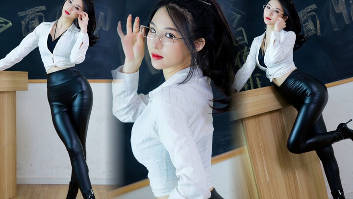 Senior girl with super-gorgeous glasses is really on point now ❤ Pelvic dance transformation~