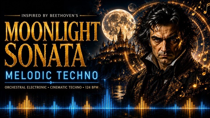 Beethoven - Moonlight Sonata (Classic Techno Remix) | Melodic Dark 贝多芬