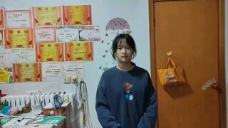 鸡你太美，火了在同学面前表演