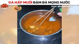 Món gà hấp muối đậm đà mọng nước siêu ngon-part1 #nauanngon