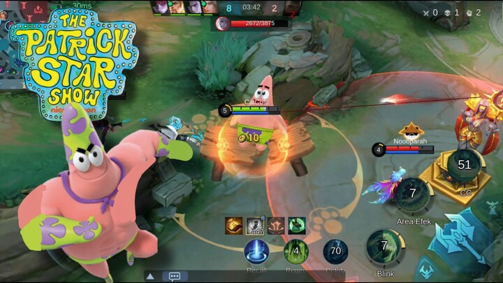 Skin Patrick Star Paling Keren dan Cocok di Pakai Oleh Akai, Skill 2 Nya Keren !