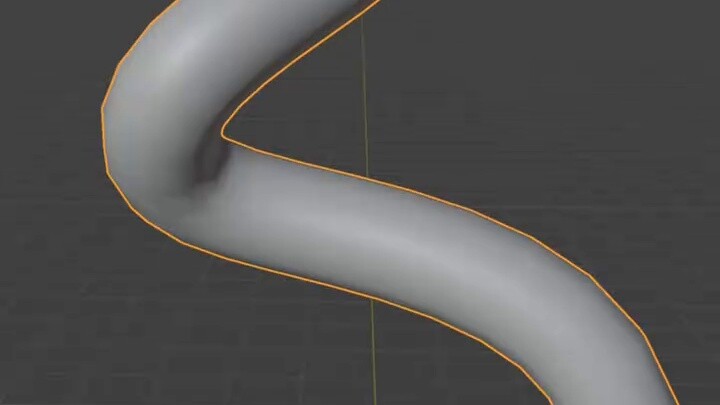 Blender ball passing through a curved pipe animation tutorial