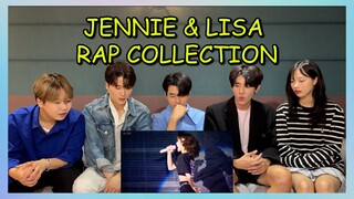 Koreans React To JENNIE & LISA RAP COLLECTION