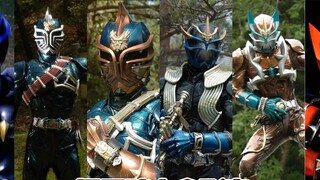 รวบรวม Kamen Rider ทุกรูปแบบ [Hibuki บน Hibiki-Buki oni, Demon บน Slayer, Todoroki oni, Dangui บน Sl