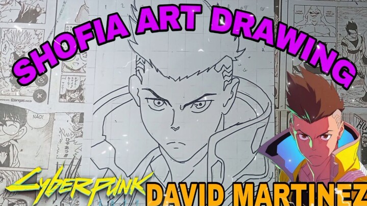 drawing David martinez dari Zyberpunk
