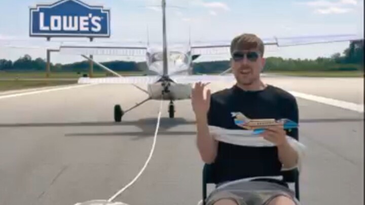 This plane takes off in 12 seconds