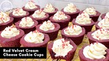 เรดเวลเวท คุ้กกี้ คัพ Red Velvet Cream Cheese Cookie Cups | AnnMade