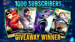 1000 SUBSCRIBERS "EPIC SKIN" GIVEAWAY WINNER