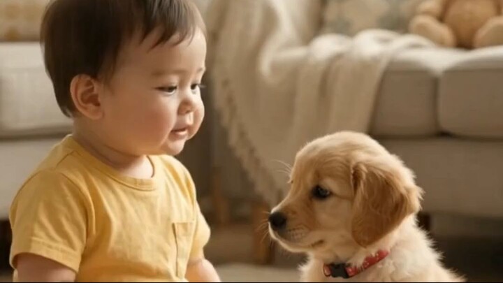 Baby vs Puppy 😂🐶 WHO WON?!