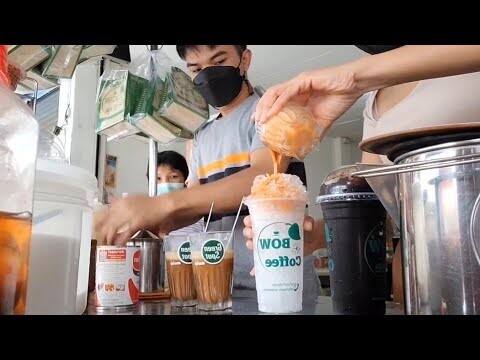 ชาเขียวนม+เนสกาแฟ โอเลี้ยง น้ำแดงน้ำเขียวธรรมดา/แม่ค้ายังขายราคาเดิมค่ะ😊