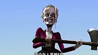 主人将房屋精灵杀死，导致自己的别墅倒塌，后悔不已