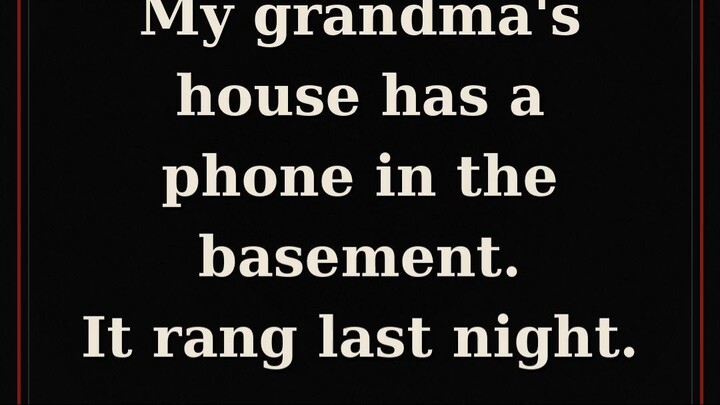 Grandma's Basement Phone Rang — Disconnected 20 Years Ago | Scary Story