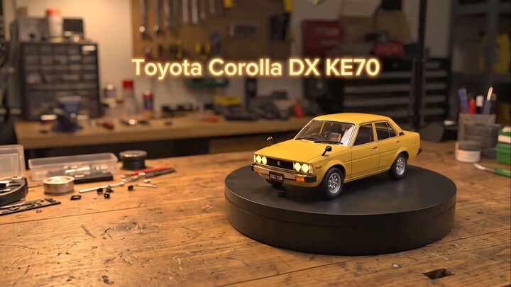 Toyota Corolla DX KE70 miniature model 💛