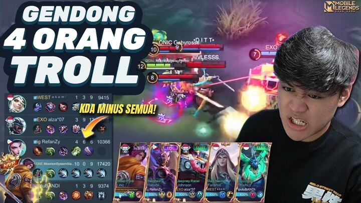 GENDONG 4 ORANG TROLL SENDIRIAN 1 VS 9 INI NAMANYA! DARK SYSTEM IS REAL - Mobile