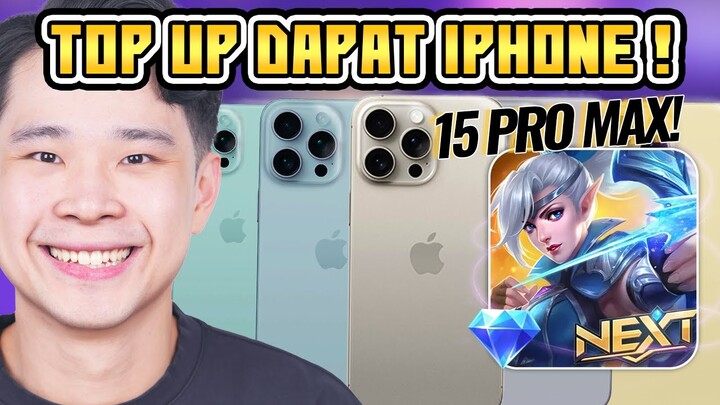 Top Up Diamond Dapat iPhone 15 Pro Max!