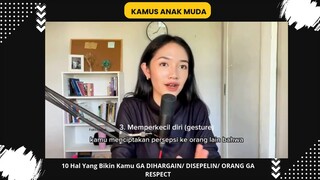 10 Hal yang Bikin Kamu TIdak Di Hargai