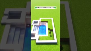 🏝️ Better LUXURY POOL in Minecraft! #shorts #minecraft