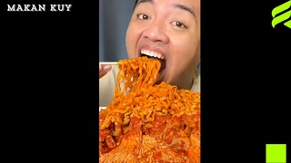 Mie Samyang jamur Enoki + ceker mercon tanpa tulang 🤤