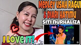🔴SITI NURHALIZA - " Medley Usah Ragui & Diari Hatimu || Reaction 🇲🇾 || Filipina React Channel
