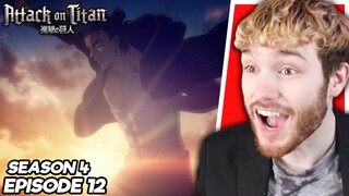 THE YEAGERISTS RISE UP!! Attack on Titan Ep.12 (Season 4) REACTION