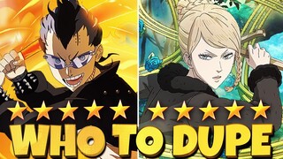 WHO TO DUPE GLOBAL SEASON 5 (BURN ATK META OR BEST SUPPORT)  - Black Clover Mobile