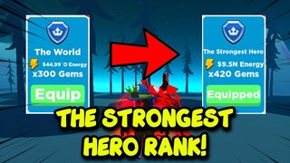 I Reached THE STRONGEST HERO Rank + Berserker Aura | Anime Punching Simulator