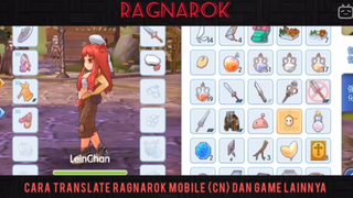 Cara Translate RAGNAROK MOBILE (CN) dan Game Lainnya