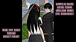 KOMPILASI DRAMA SAKURA SCHOOL SIMULATOR BERDAMAGE!! EPIC MOMEN EFEK TERBARU!!