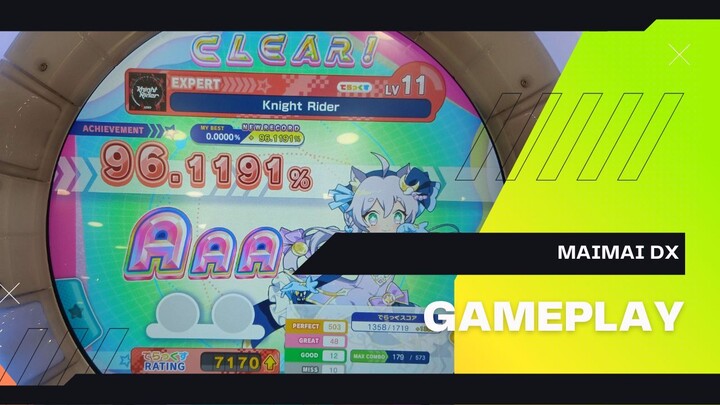 [Maimai DX] Knight Rider - USAO Expert 11 rank AAA (96.1191%)