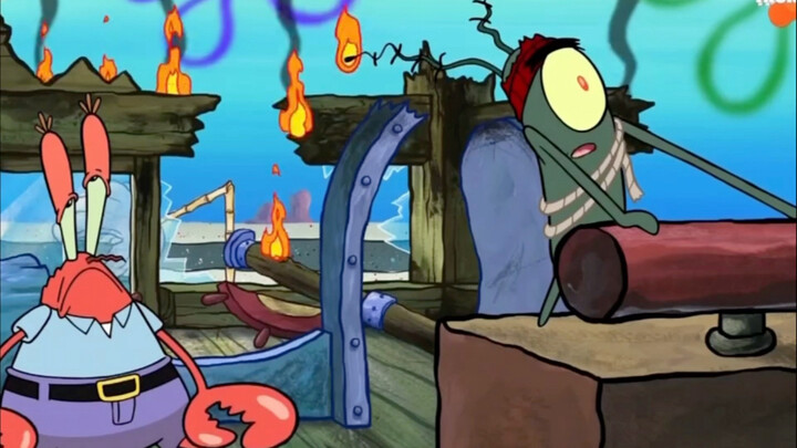 Here come the merry rivals: Mr. Krabs and Plankton’s romantic getaway