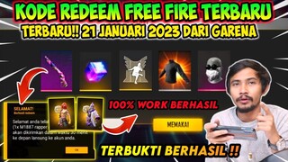 KODE REDEEM FREE FIRE TERBARU 2023 HARI INI 21 JANUARI
