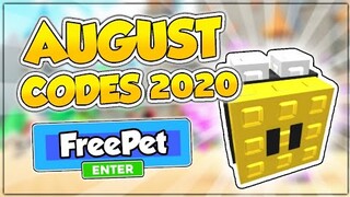 All "New Free Bee Pet Update Working Codes 2020 in Roblox Brick Simulator