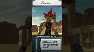 RICK duels The PHAROAH  (PART 2) Rematch - In Rick & Morty YuGiOh #shorts