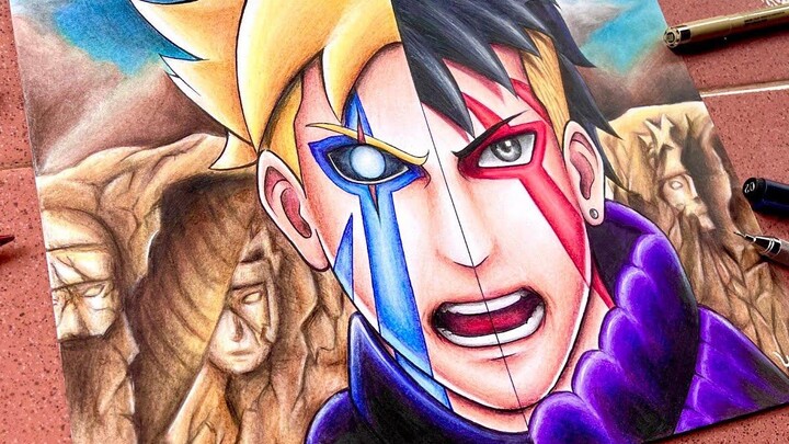 วาด Boruto X Kawaki ทีละขั้นตอน Boruto Naruto Next Generations Boruto Naruto Next Generations
