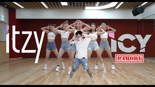 【Ky】绿屏搞笑走位，一起超嗨翻跳ITZY - ICY!!!