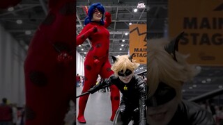 🐞 LADYNOIR at MCM London! Miraculous Ladybug Cosplay 😻 #shorts