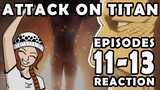 HE DID IT!! Attack on Titan Season 1 Episodes 11-13 | Anime Reaction