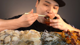 [Mukbang] - Ăn hải sản sống, Mực biển, hải sâm - Ẩm thực Hàn Quốc
