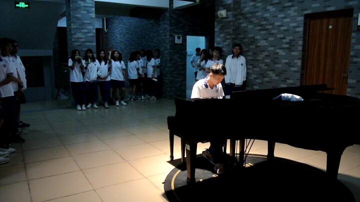 [EVA] Playing "The Cruel Angel's Program of Action" at school EVA