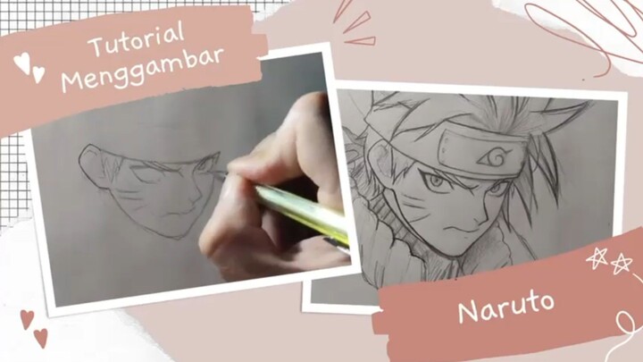 Tutorial Menggambar Naruto Uzumaki