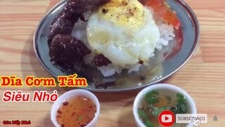 Cơm Tấm Sườn Trứng Lòng Đào Siêu Nhỏ, | Góc Bếp Nhỏ