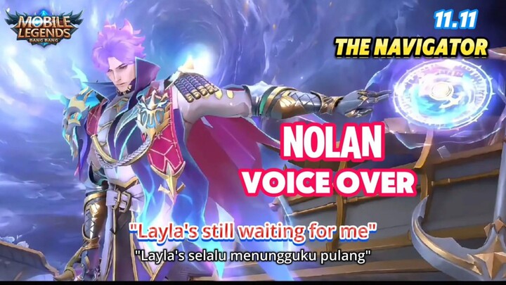 Nolan Voice & Quote skin"The Navigatot" MlBB