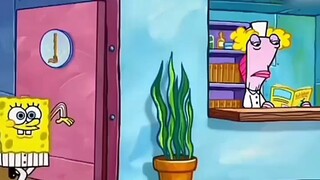 小海绵贪吃的吃掉了线头